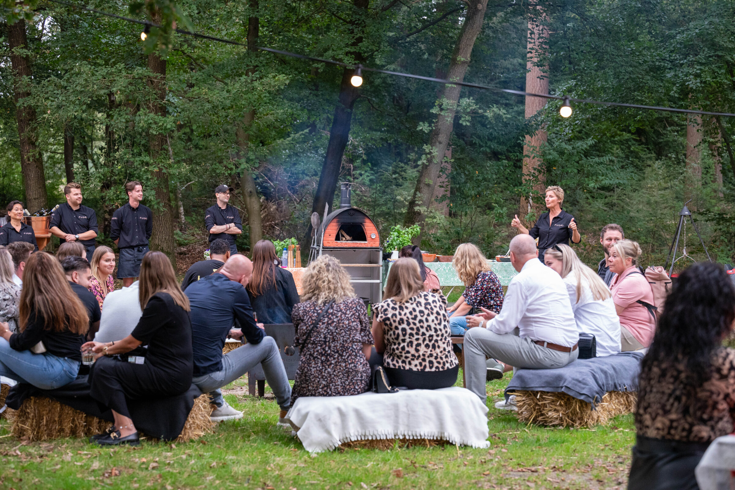 bijeenkomst organiseren in de natuur