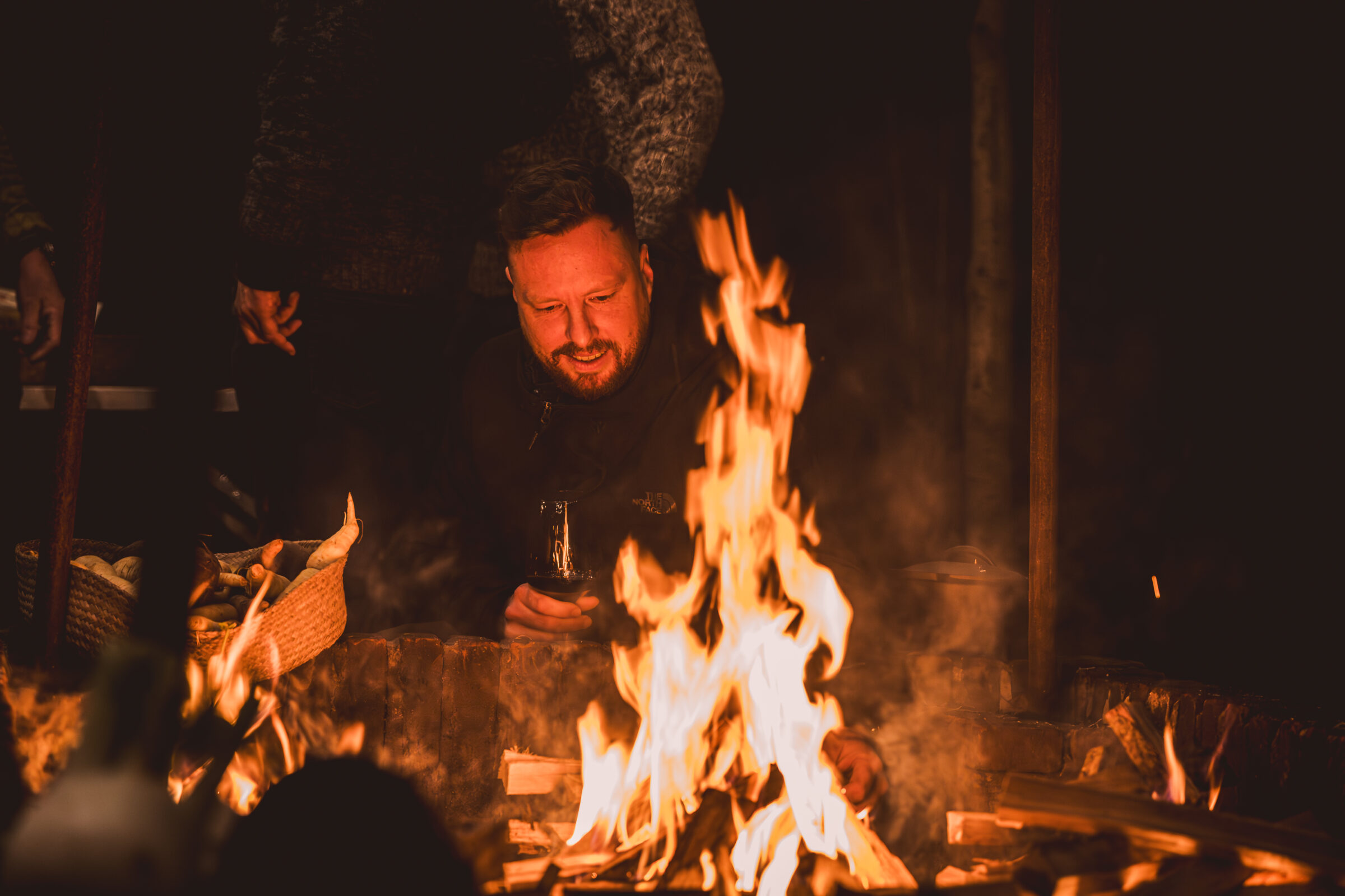 live outdoor cooking kerstborrel Veluwe